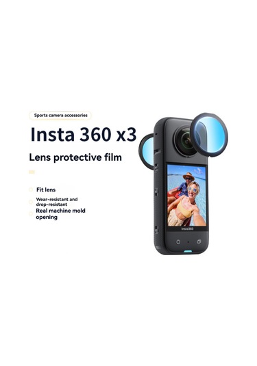Reedark Insta360 One X3/x2 İçin Cam Lens Koruyucu, Ön-arka Panoramik Kamera Lens Koruma Filmi, Yüksek Işık Geçirgenliği Ve Dayanıklılık