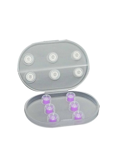 Boy Kablolu Kulaklıklar İçin Kulak İçi Değiştirilebilir Kulaklıklar Mor