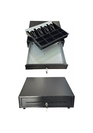 Dbpos M-410 4 Gözlü Metal Para Çekmecesi Metal Sürgü