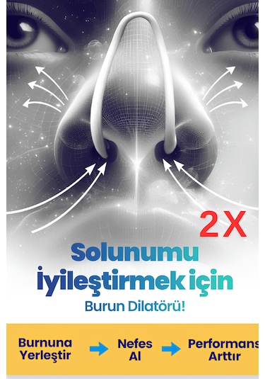 Noclos Nefes Açmayı Destekleyen Burun Dilatörü 2'li