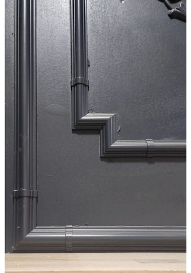 Altın 4lü Set Çıta Uyumlu Dekoratif M Köşe Motifi