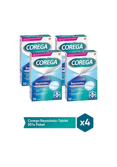 Super Corega Beyazlatıcı Tb 30 Adet 4 Adet