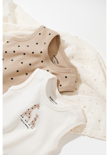 Organik Zürafa Desenli 2 Li Askılı Badi 001