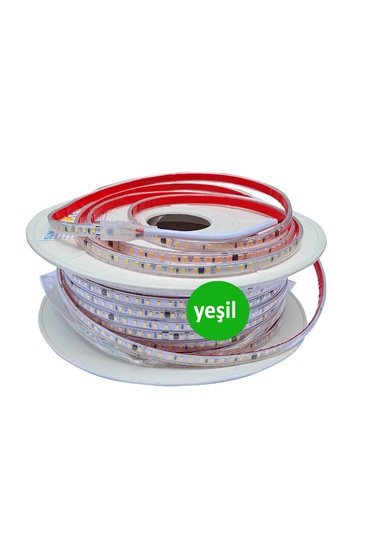 Şerit Led 120 Led 220v 100 Metre Makara Renk Seçimi-Metre Seçimi Yeşil-100 Metre