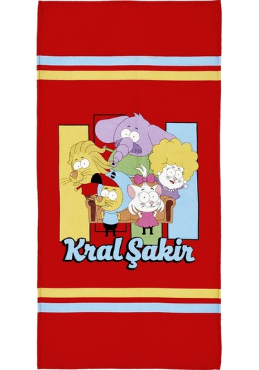 Karaca Home X Kral Şakir Sıkı Dostlar Plaj Havlusu 75 x 150 CM