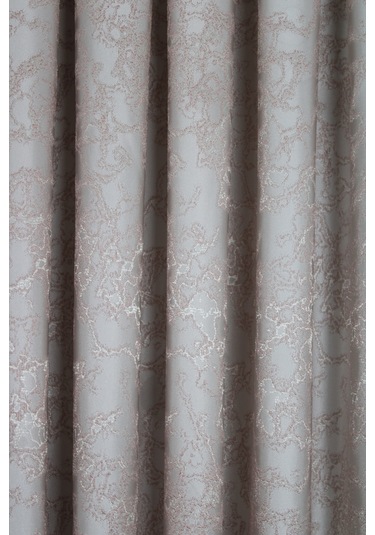 Jakar Fonluk Sahil Desen 1/3 Sıklık Korniş İçin Tek Kanat Pembe