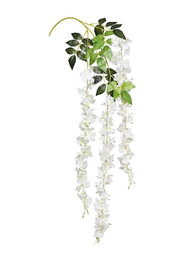 Yapay Çiçek Sarkan 3 Dallı Akasya 90cm BEYAZ