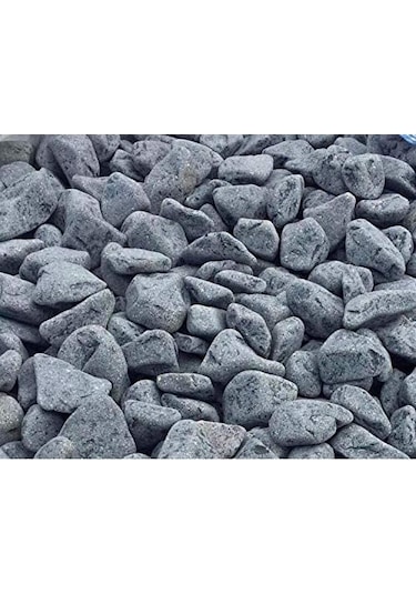 Siyah Bazalt Taşı 2 KG Siyah Bazalt Dolomit Taşı