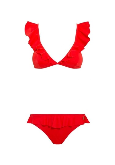 U.S. Polo Assn. Kadın Kırmızı Bikini Takım