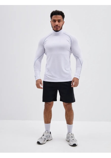 Uvın Yaka Detaylı Uzun Kollu Üst 285934983 Beyaz