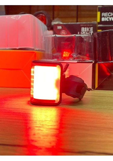 Forte Gt 6042 Bisiklet 4 X Aaa Pil Ön Far Usb Şarjlı Metal Gövde Kırmızı