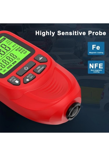 Honeybeeshop Hw400s Siyah Yüksek Hassasiyetli Kaplama Kalınlık Ölçer 0 2000μm Dayanıklı Abs Dijital Ekran Otomotiv Metal Kaplama Malzeme İncelemesi