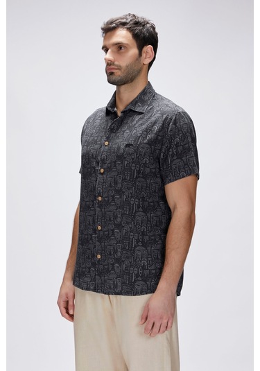 25,01,30,009 Merle Bad Bear K.kol Gömlek Siyah