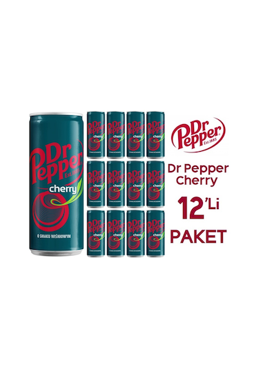 Dr Pepper Cherry Karışık Aromalı Gazlı İçecek 12 x 330 ML