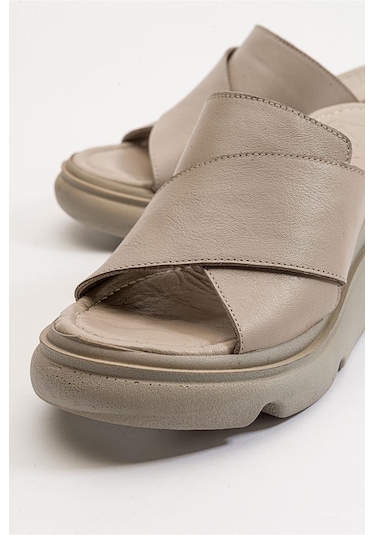 Zeyn Shoes 7673 Gri Kadın Terlik 001
