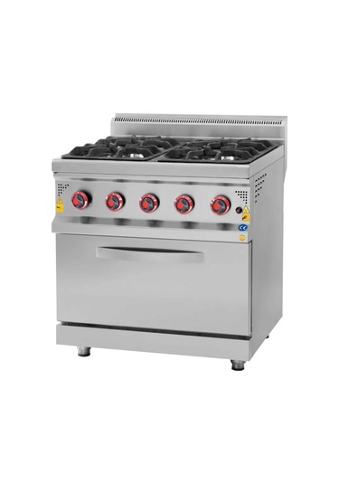 Csa Karacasan 700 Seri Doğalgazlı Dört Gözlü Kuzineli Ocak80x70x85cm