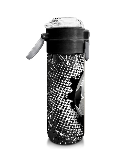 Coral High Kids Futbol Desenli Pipetli Ve Direkt İçim Çelik Termos 500 Ml 31816 Gümüş