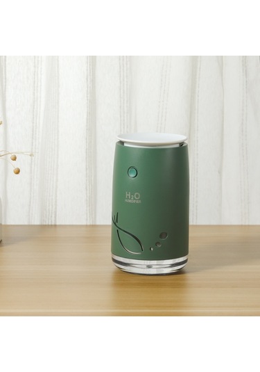 Muhtasar Balık Desen Mini Ev Dilsiz Yatak Odası Öğrenci Yurdu Ofis Taşınabilir Usb Kablosuz Dayanıklı Nemlendirici Yeşil