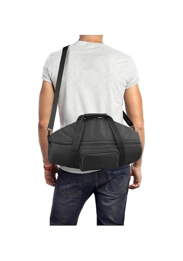 Sandwich Cbtx Jbl Boombox 3/2 İçin Seyahat Çantası Taşınabilir Bluetooth Hoparlör Bezi Omuz Askılı Saklama Çantası - Siyah Siyah