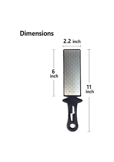 5-ın-1 Elmas Bileme Plakası Bıçak Ve Makas Bileyici Seramik Bıçak Bileyici Çubuk Çift Taraflı 400/1000 Grit Petek Yüzey Dış Mekan
