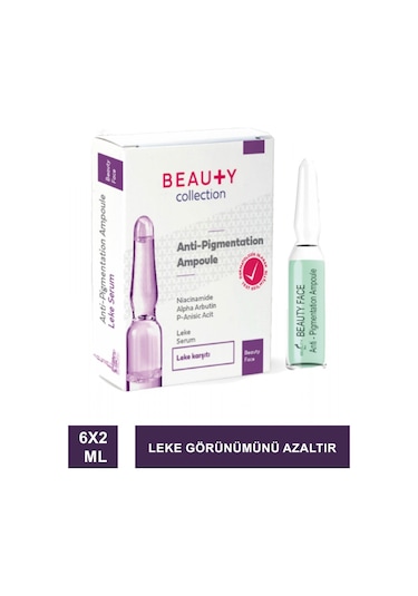 Beauty Face Pigmentation Leke Karşıtı Ampul 6 x 2 ML