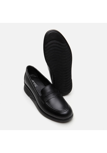 Hotiç Hakiki Deri Siyah Kadın Loafer 01ayh294700a100 Siyah
