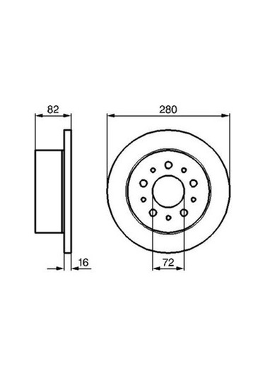 Citroen Jumper 2.2hdi 2002-2016 Bosch Arka Disk 280mm 2 Adet