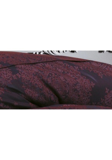 Tiara Bambu Jakar Kumaş Bordo Çift Kiş. Nevresim Takımı 6 Parça - 1194 Renkli