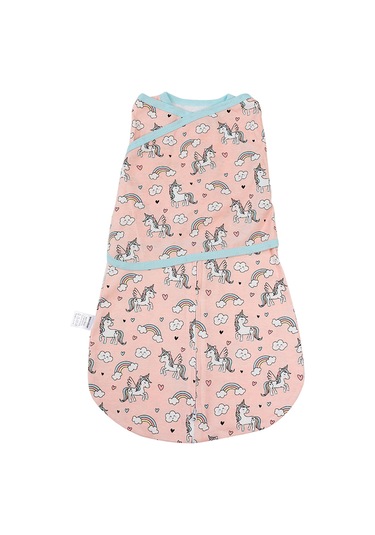 Xindoker Yeni Doğan Bebek Pamuklu Sarıcak - Yavruku Kucaklamak İçin M Beden 3-4 Ay Teknik Desenli Unicorn