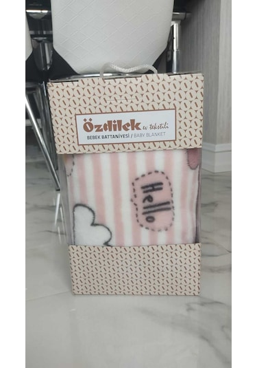 Özdilek Hello Rabbıt Bebek Battaniyesi 100x120 Pembe