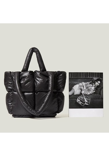 Ganzhoushop Yumuşak Yeni Uzay Tote Red Pamuklu Omuz Moda Kumaş Kış Kapasiteli Kadın Çantası Çantası Çantalar Çanta Çanta Büyük Aşağı Alışveriş Ch Kırmızı