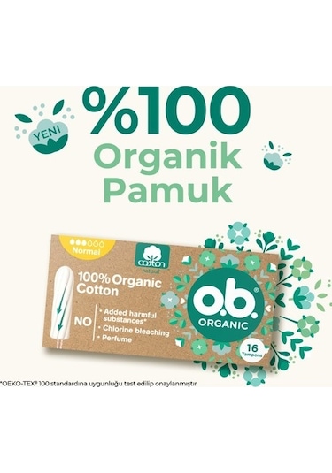 O.B Organic Tampon Normal 16'lı