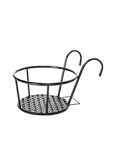 Ulzyvf Lebihmurah 5163 Metal Saksı Raf, Asılı Tencere Sepeti, Bitki Bahçe Depolama Standı