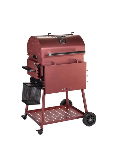 Igrıll Barbekü Hub 515 Mm Kömürlü Mangal Kırmızı