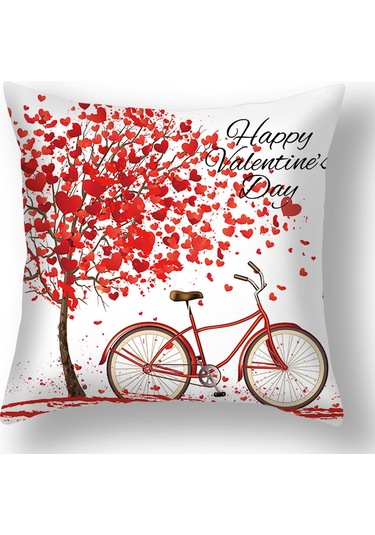 Yeni Sade Tarzda Baskılı Yastık Kılıfı No.25 Ekru