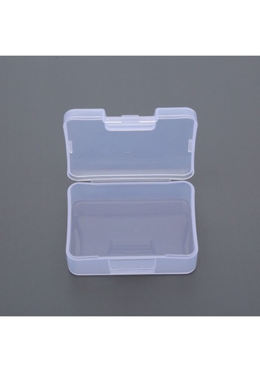 Kare Takı Boncuk Konteyner Plastik Küçük Öğeler Durumda Taşınabilir Saklama Kutusu Elektrikli El Aletleri Tutucu Şeffaf