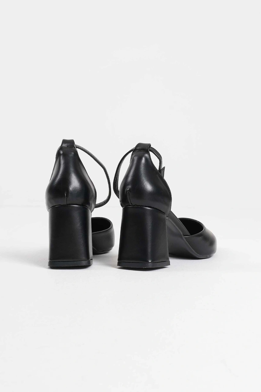 Kocadal Kocadal Doren Siyah Cilt Kadın Topuklu Ayakkabı Muhtelif