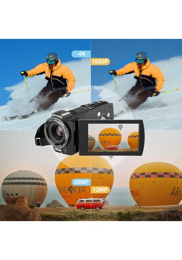 Ordro AX65 3.5" Wi-Fi UHD IPS Video Kamera