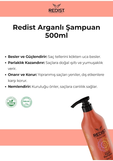 Redist Argan Şampuan 500 ML