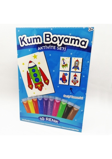 Falkon Roket Kum Boyama Aktivite Seti