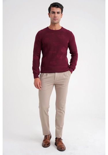 Tr 884 Triko Comfort Bordo Bordo