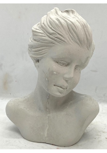 Missi Gri Paçuli Kokulu Woman Büst Heykel