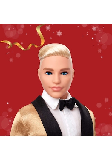 Barbie Ken 2025 Mutlu Yıllar Bebeği Beyaz Tenli