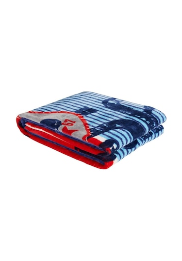 Aksu Tek Kişilik Vizon Battaniye Teenage Lacivert