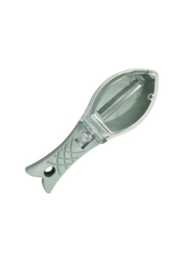 Hangfox Küçük Mutfak Aleti: Pp Malzeme İle Dayanıklı, Kapaklı Yüzen Balık Pul Ölçücü, Ergonomik Tutamaklı Ve Kolay Saklanabilir Kuzey Avrupa Yeşili Diğer