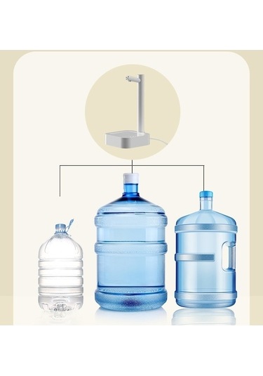 Flybuy Yystore Taşınabilir T336 Su Sebili Pompası Masaüstü Elektrikli Akıllı Xp Beyaz