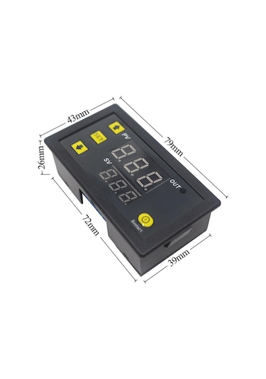 W3230 Dc 12v Dijital Termostat Modül Sıcaklık Kontol Kartı Isıtıcı Soğutucu Kuluçka Akvaryum