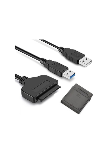 2.5" Usb 3.0 To Sata Hdd Ssd Dönüştürücü Adaptör Kablosu + Koruma Kutusu