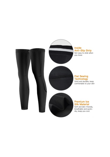 Youmex Beyaz M Beden Outdoor Spor Kalf Kollukları - Islak İpucu Ve Kaymaz Koruyucu, Nylon + Buz Ipi Malzeme İle Bisiklet, Basketbol, Koşu İçin Beyaz