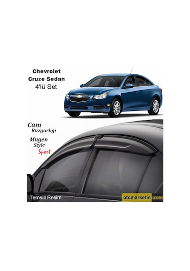 Chevrolet Cruze Sedan Mugen Cam Rüzgarlığı